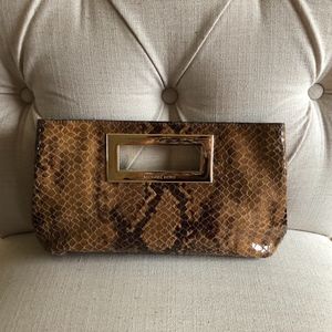 Michael Kors Berkley Snakeskin Clutch